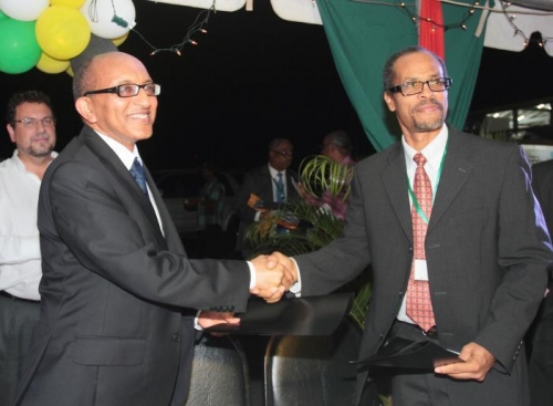 L-R: Michael Hailu, Director, CTA, Milton Haughton, Executive Director CRFM 