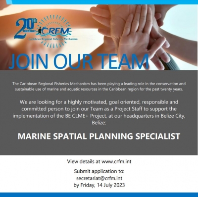 JOB OPPORTUNITY: Marine Spatial Planning Specialist needed