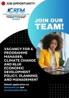 Vacancy for a Programme Manager, Climate Change and Blue Economic Development Policy, Planning, and Management