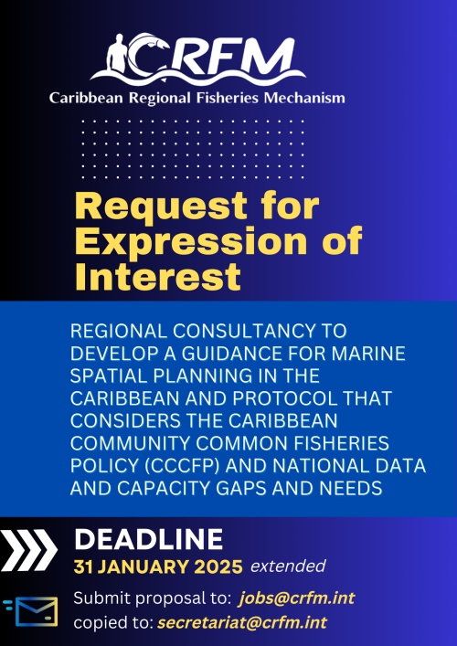 Regional Consultancy to develop a guidance for marine spatial planning in the Caribbean and protocol that considers the Caribbean community common fisheries policy (CCCFP) and national data and capacity gaps and needs. ( Consultant Teams &amp; Firms only