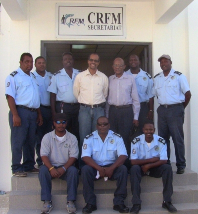 Belize enforcement crew with Dr. Haughton and Dr. McCalla