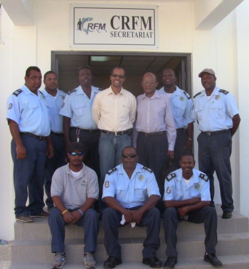 Belize enforcement crew with Dr. Haughton and Dr. McCalla
